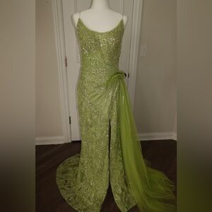 Lime Green Evening Gown